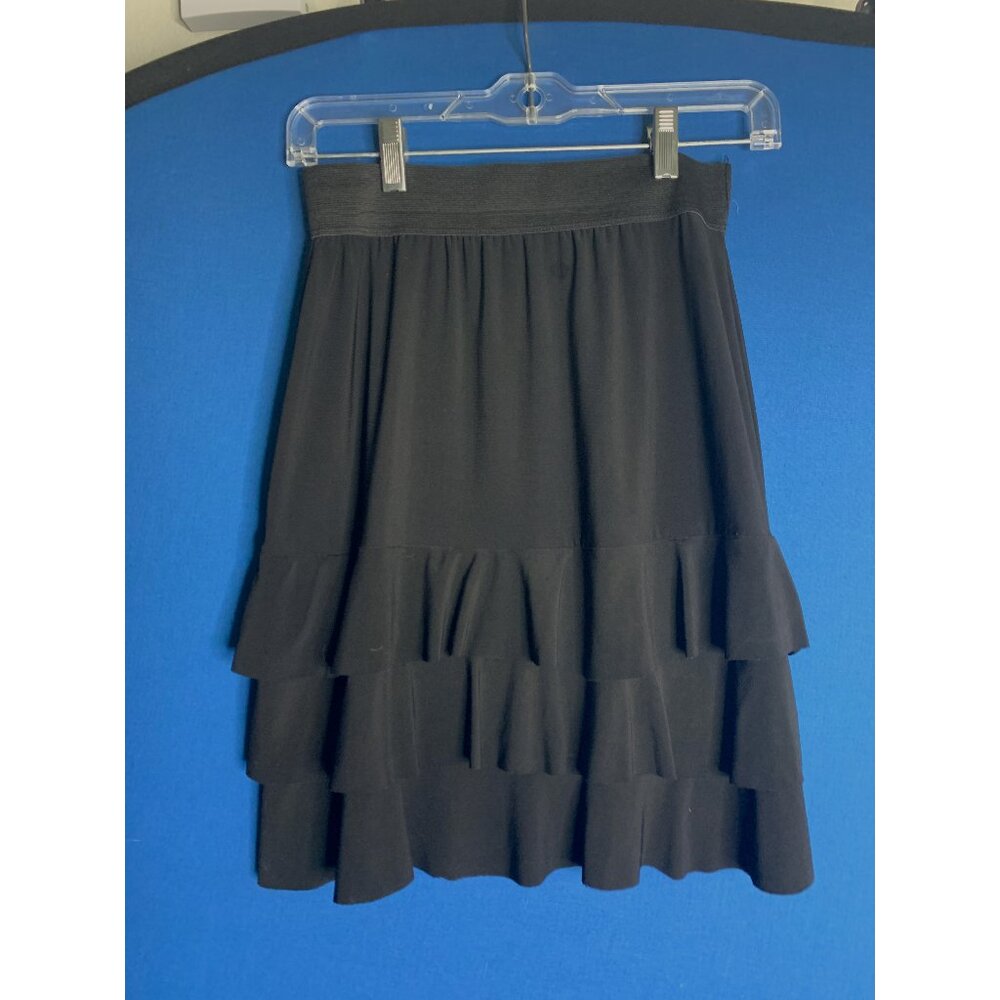 Saint Tropez West - Black Ruffle Skirt - Size S